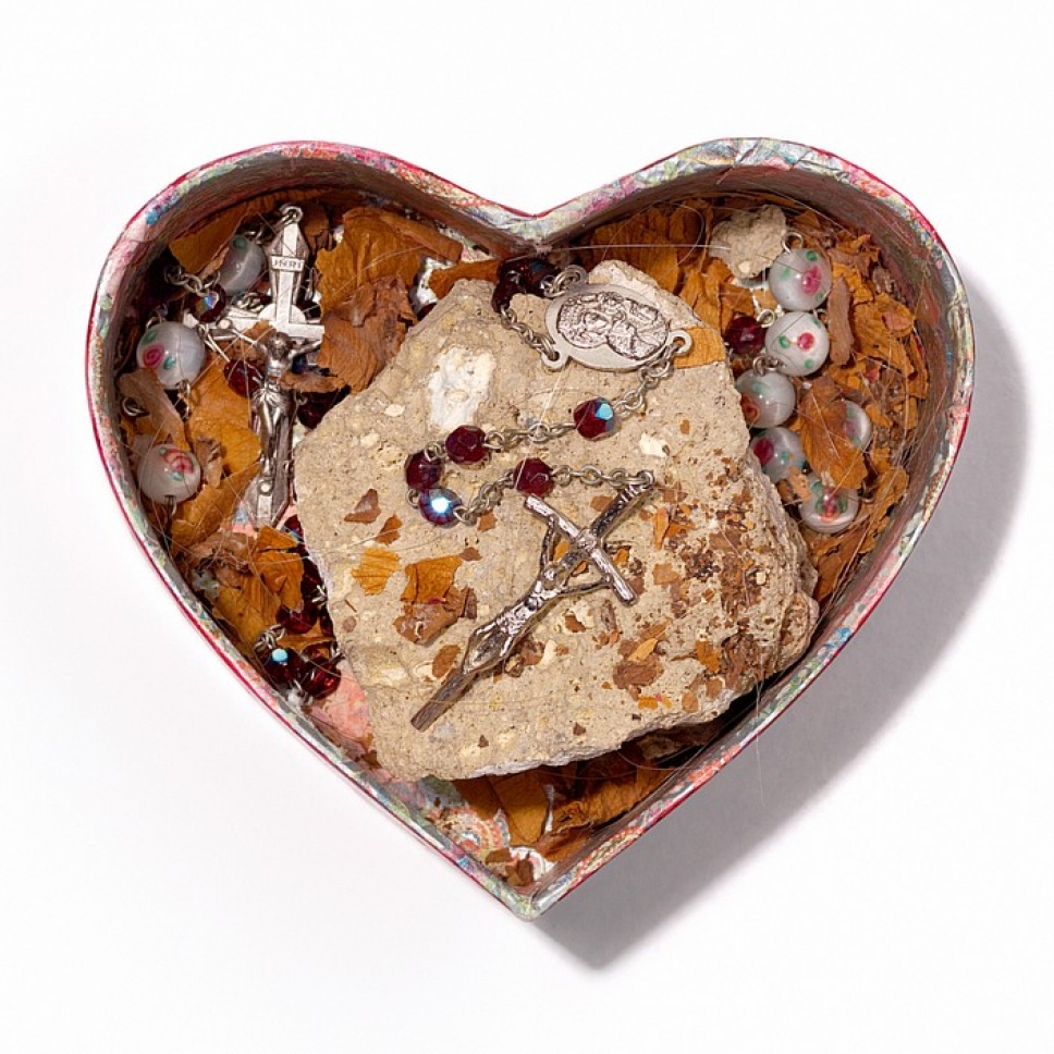 Курт Кобейн Nirvana Кортни Лав личные вещи архив шкатулка в форме сердца