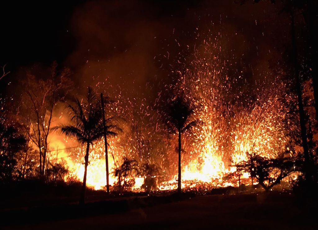 Пугающие фотографии извержения вулкана на Гавайях