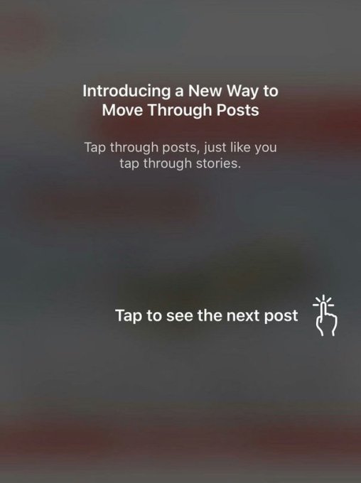 Instagram лента соцсети обновление тест