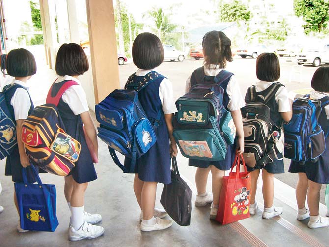 школьные тяжелые рюкзаки сумки вес тяжелый образование школьники МОН РК