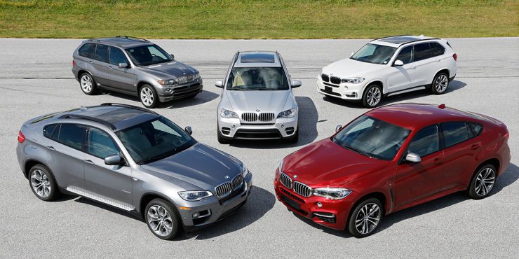 BMW SUV история автомобили новинки 2019 X5 X6 X7