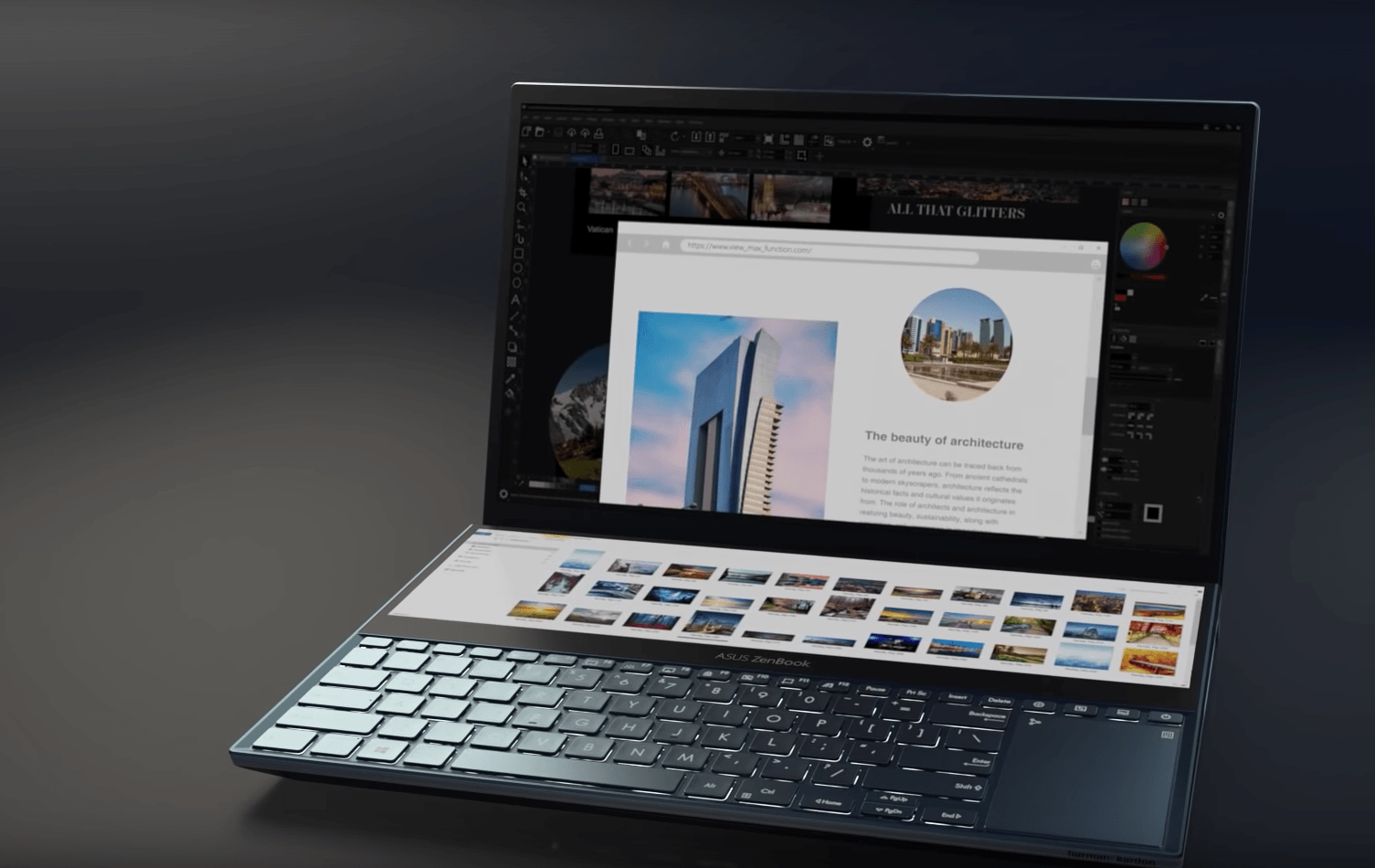 Asus представила ноутбук Zenbook Pro Duo с двумя 4К-экранами