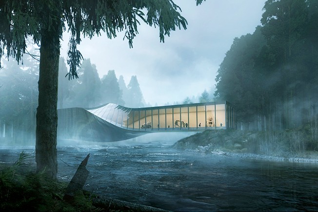 Выставочное пространство в виде моста откроется в Норвегии