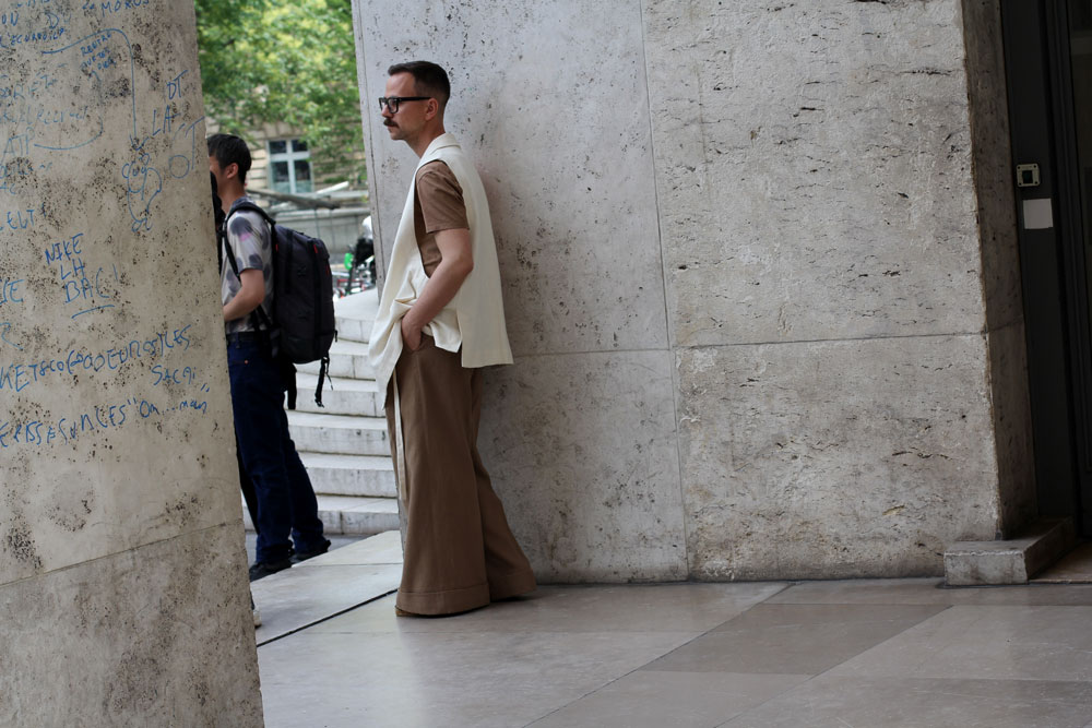 Недели мужской моды Париж Streetstyle одежда 