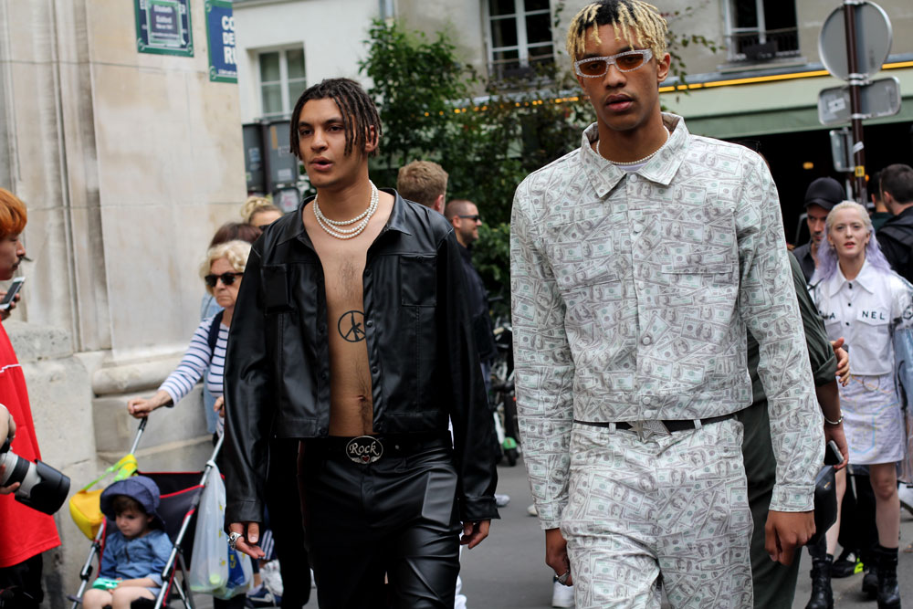 второй день недели мужской моды Париж 2019 одежда streetstyle