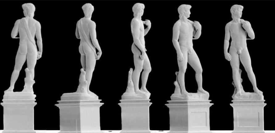 Медная фигурка Микеланджело "Давид", напечатанная на 3D-принтере