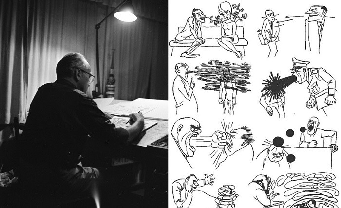 За что карикатурист Бидструп попал в немилость на Западе?