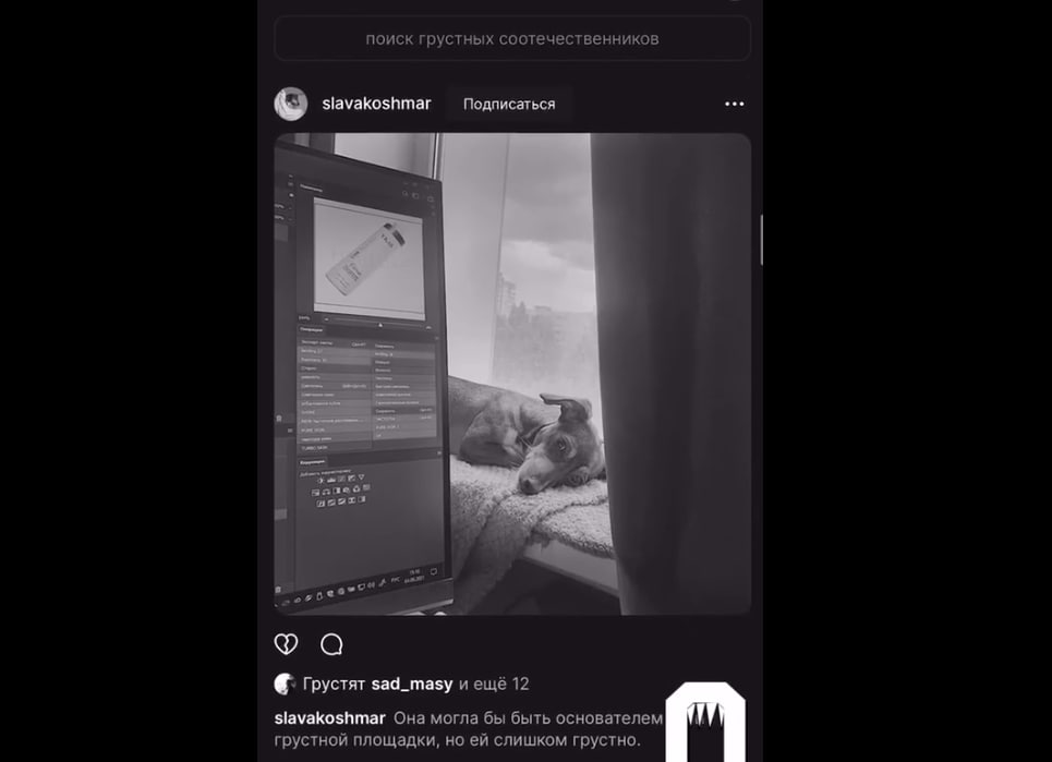 Россия для грустных: разработчики запустили соцсеть, которая состоит исключительно из черно-белых фото в ответ на блокировку Инстаграма