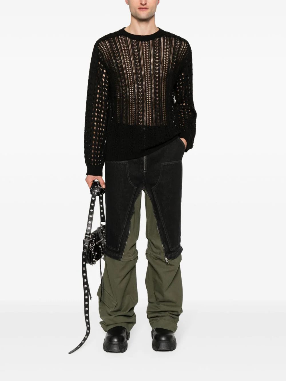 Находки недели: леопардовый костюм Dolce&Gabbana, полупрозрачный вязаный джемпер и очки в стиле «привет из будущего»