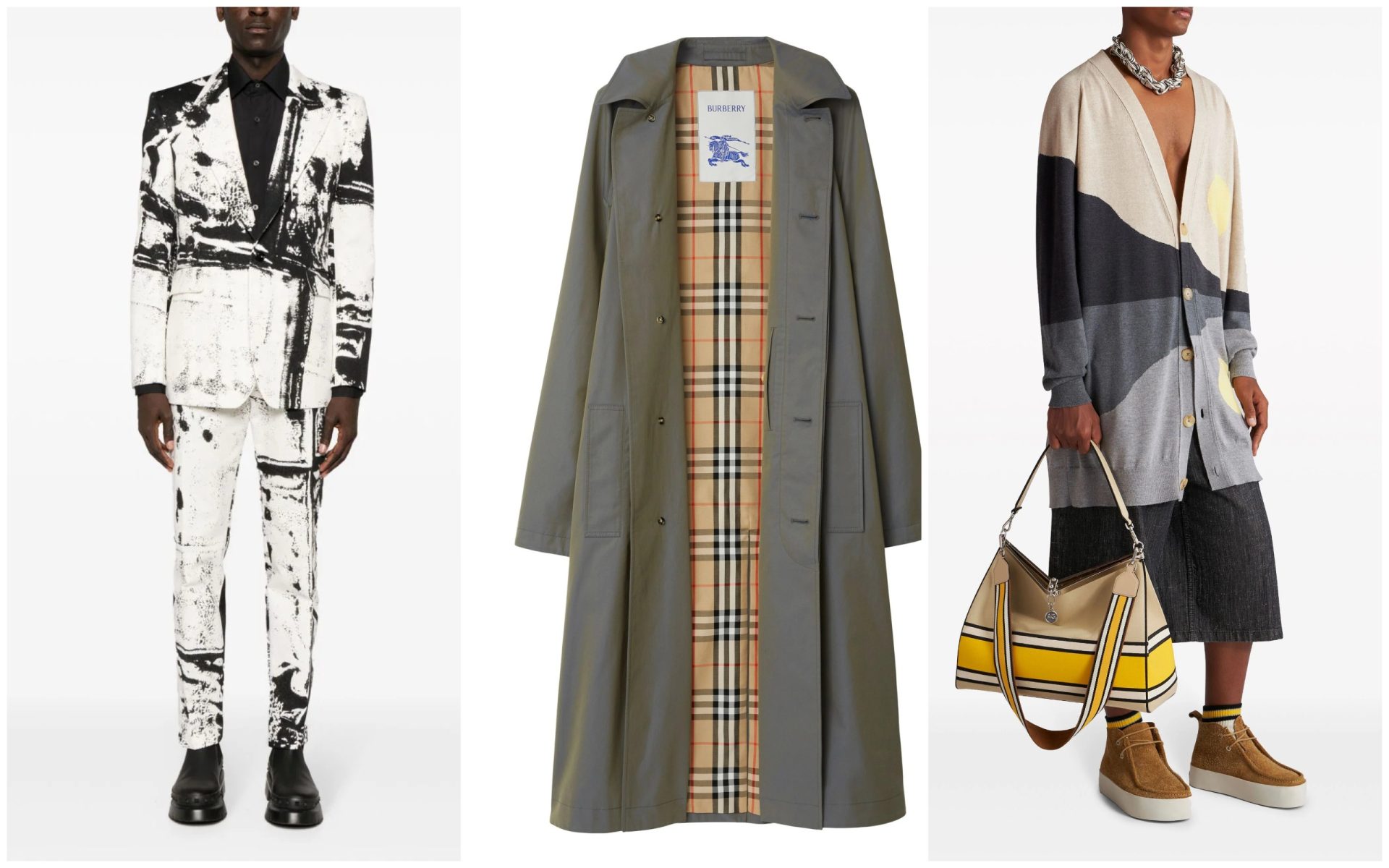 Находки недели: абстракция от Alexander McQueen, пальто Burberry и сумка Etro прямо с показа